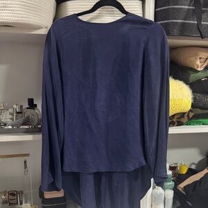 Elegant Navy Blue Women's Top